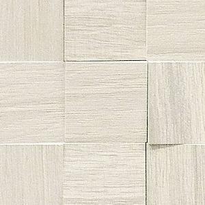 WOODEN WHITE MOSAICO 3D INCLINATO