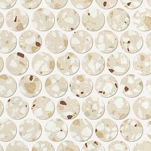 Mosaico Round Gemme Beige